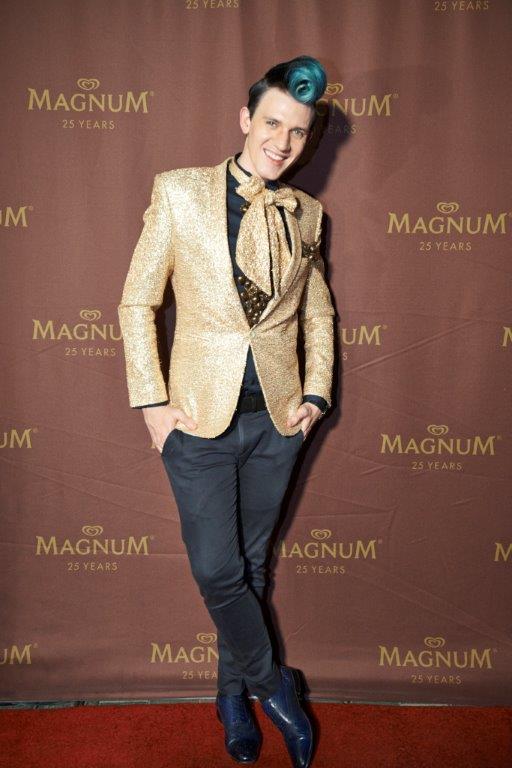 Fashion designer Gert-Johan Coetzee on the Magnum Red Carpet